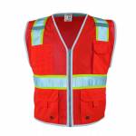 CLASS 2 HEAVY DUTY VEST Fluorescent Red